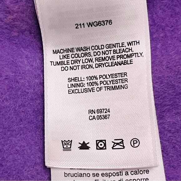 NEW Columbia Purple Fleece Jacket Sz 14/16 Girl Pockets Full Zip Coat - Picture 11 of 12